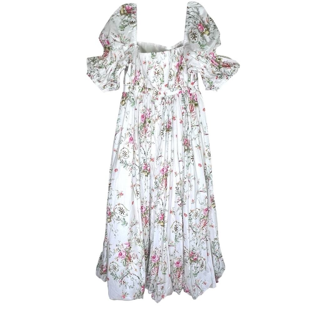 New Maison Amory Romance Galore Maxi Dress in Neon Princess Floral Sz 1X - Picture 5 of 12